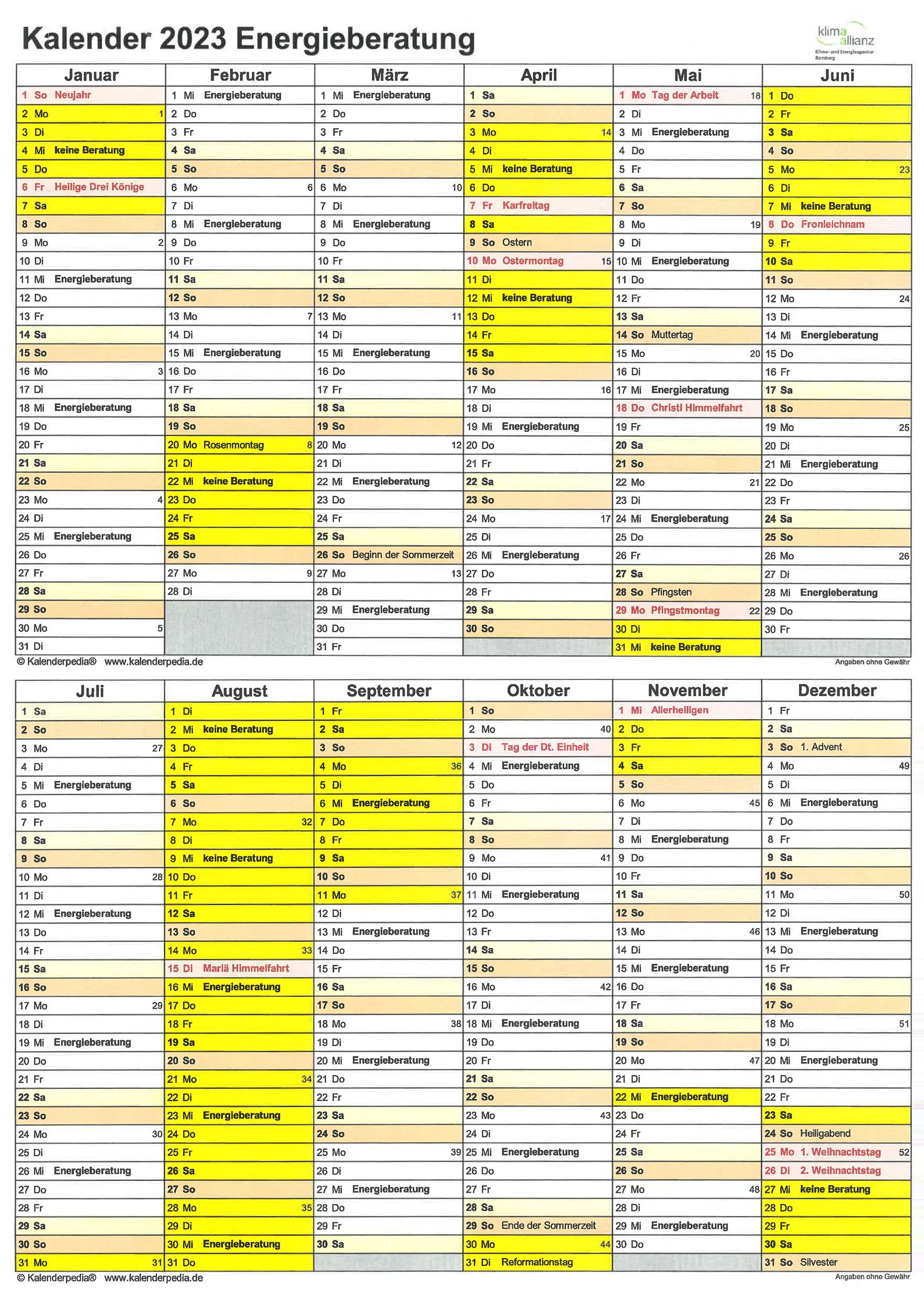 Energieberatungstermine 2023